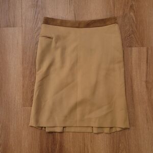 CNC Costume National WOOL Tan Pencil Skirt